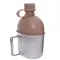 Фляга пластикова US 1L з казанком Olive