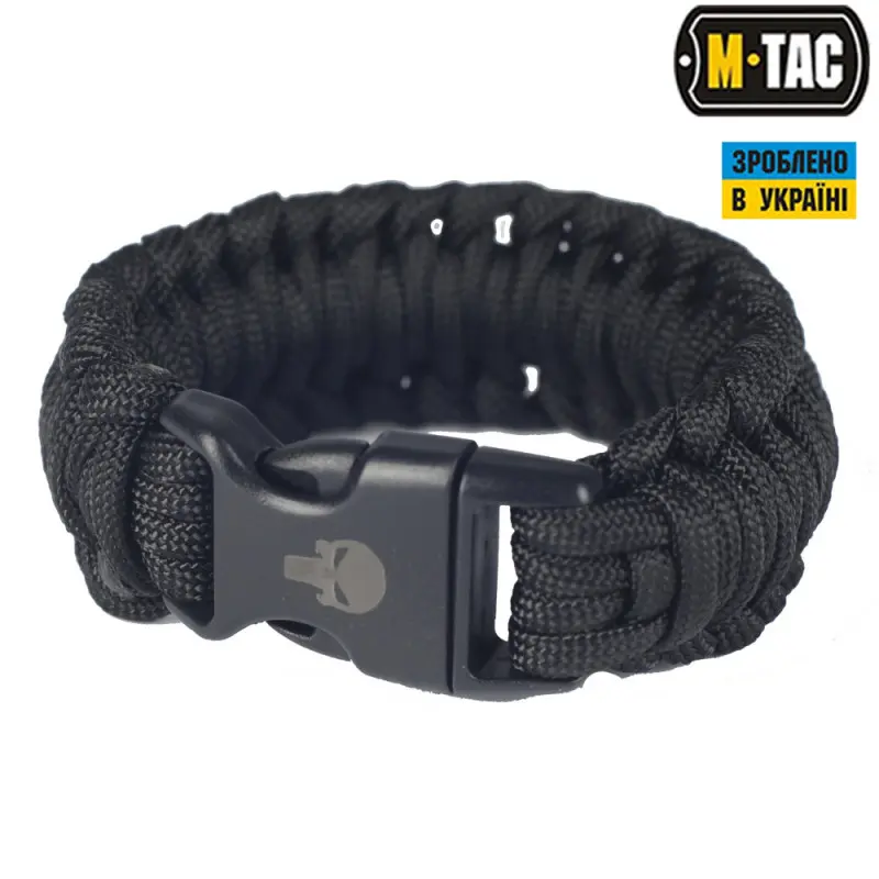 M-Tac браслет паракорд Каратель 2 чорний