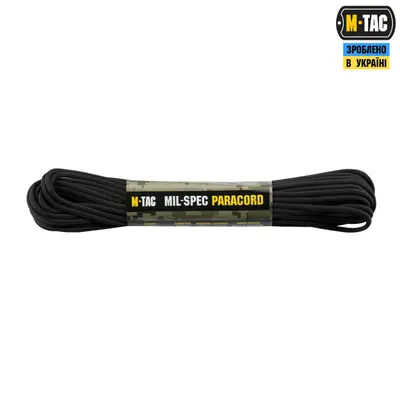 M-Tac паракорд 550 mil-spec Black 15м
