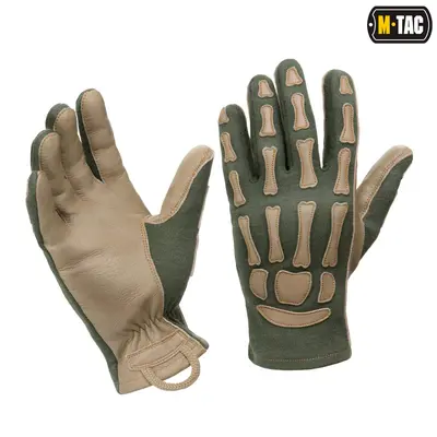 M-Tac перчатки Skeleton Nomex Olive/Coyote