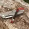 M-Tac темляк Scandinavian Mannaz Silver Black&Red