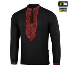 M-Tac вышиванка 100% лён чорний