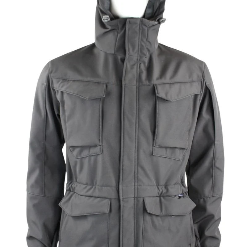 Куртка милитари м65 черная под пистолет Soft Shell