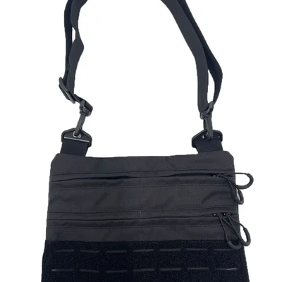 Тактическая сумка через плечо Street Bag Черная uaBronik