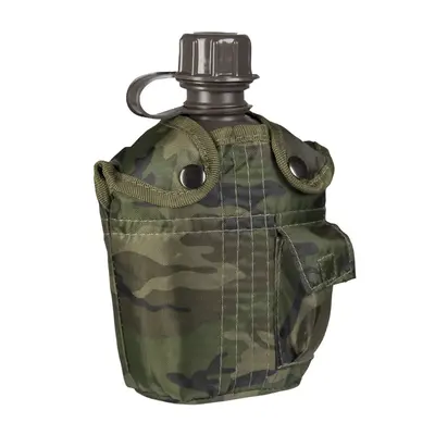Фляга армейская 1 л Woodland с чехлом Mil-Tec Германия