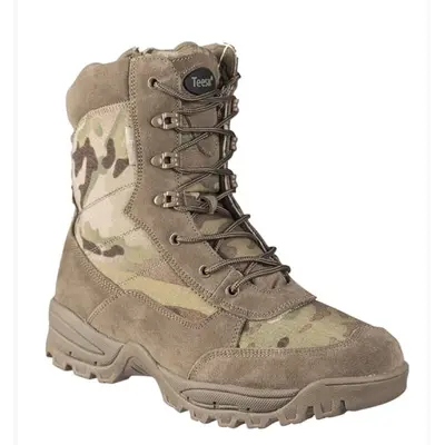 Ботинки тактические на молнии и шнурках Mil-Tec Германия Мультикам