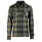 Рубашка фланелевая в клетку Черно-Оливковая Mil-Tec Германия