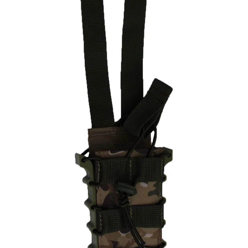 Подсумок под 1 магазин АК/AR-15 Oxford 600D на Molle пластиковые бока Defender Мультикам
