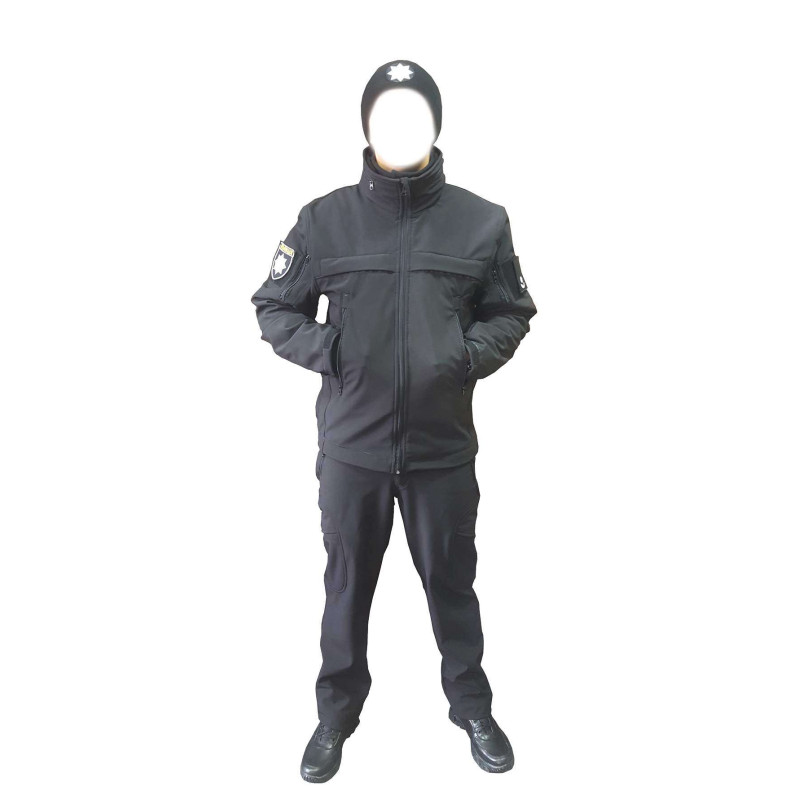 Костюм из softshell для полиции черный