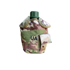 Фляга в чехле UA с подстаканником (1л) Мультикам