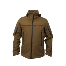 Куртка Soft Shell браун койот под кобуру Pancer