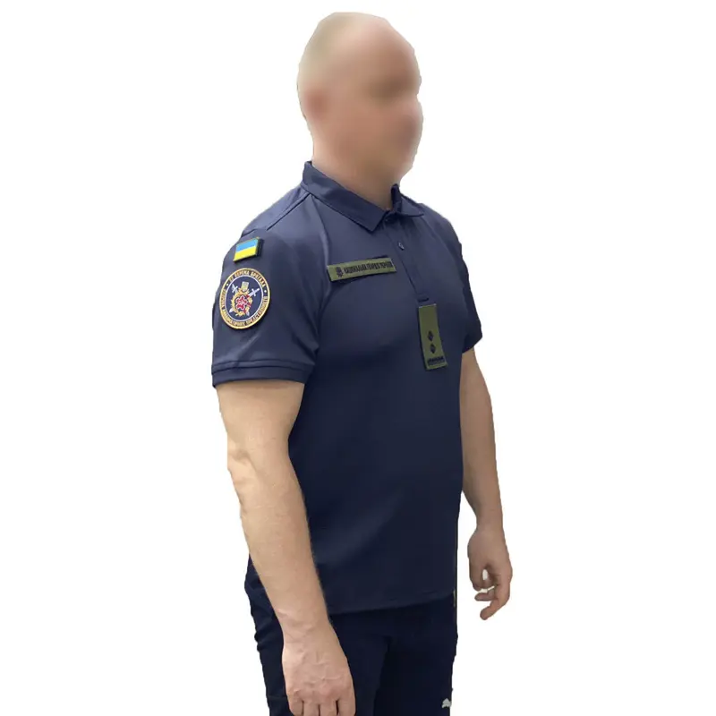 Футболка поло coolmax Национальная гвардия темно-синяя Футболка поло coolmax Национальная гвардия темно-синяя