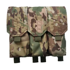 Подсумок тройной для магазинов АК закрыт с MOLLE мультикам МК