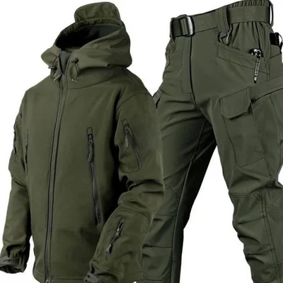 Костюм Soft Shell камуфляж олива, флисовая подстежка размер XL