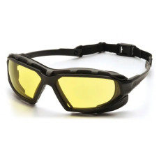 Очки защитные с уплотнителем Pyramex Highlander-PLUS (amber) Anti-Fog желтые