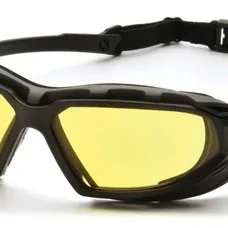 Очки защитные с уплотнителем Pyramex Highlander-PLUS (amber) Anti-Fog желтые