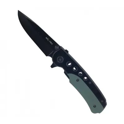 Нож складной черный/олива Mil Tec Германия