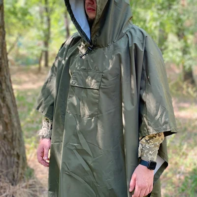Пончо дождевик Pancer Protection олива