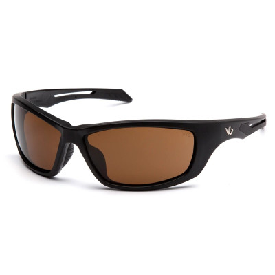 Защитные очки Venture Gear Tactical Howitzer Black (bronze) Anti-Fog, коричневые в чорной оправе