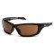 Защитные очки Venture Gear Tactical Howitzer Black (bronze) Anti-Fog, коричневые в чорной оправе