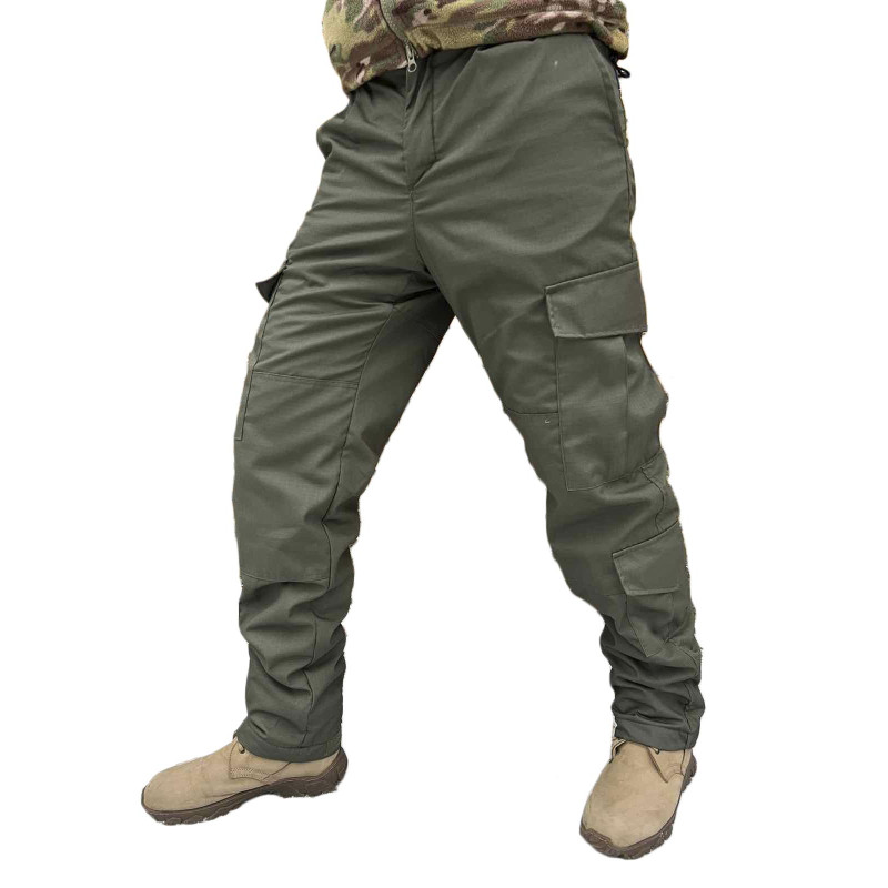 Брюки зимние флис Pancer Protection олива (42)