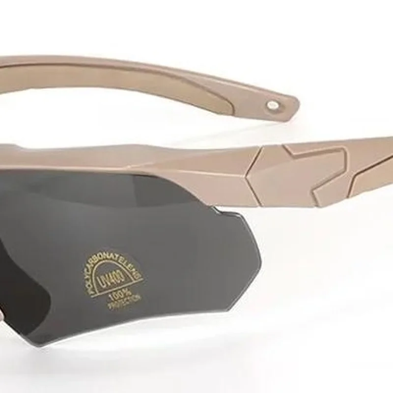 Очки защитные ESS Crossbow с 3-мя сменными линзами без поляризации (без Лого) Койот