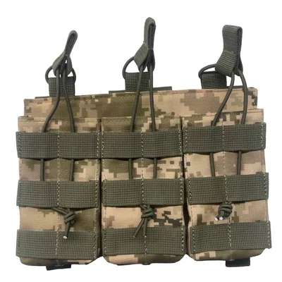 Подсумок под 3 магазина открытый Oxford/Cordura 600D на Molle Defender ММ-14