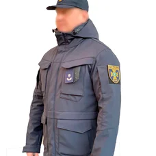 Куртка милитари м65 темно-синяя под пистолет с Velcro Soft Shell