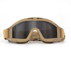 Маска баллистическая Revision Desert Locust Goggles песочная