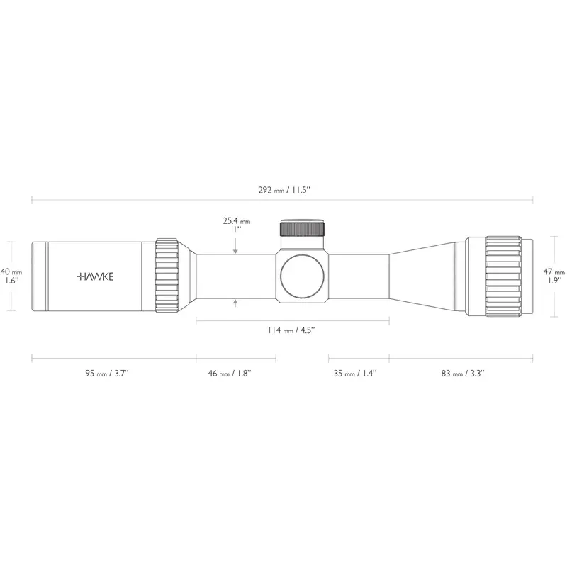 Прицел оптический Hawke Vantage 2-7x32 AO сетка Mil-Dot Прицел оптический Hawke Vantage 2-7x32 AO сетка Mil-Dot