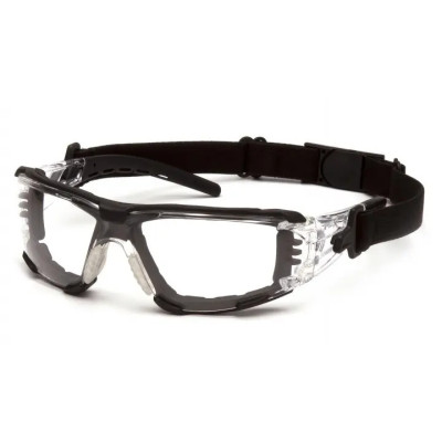 Очки защитные с уплотнителем Pyramex Fyxate (clear) H2MAX Anti-Fog, прозрачные