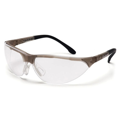Очки защитные открытые Pyramex Rendezvous Crystal Gray (clear) Anti-Fog, прозрачные в серой полупрозрачной оправе