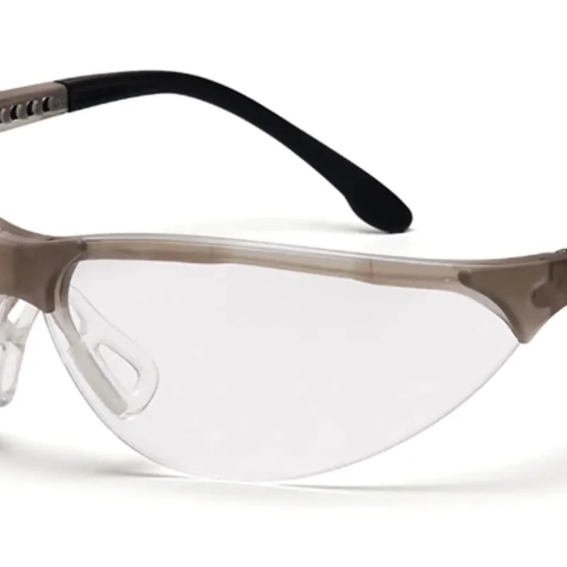 Очки защитные открытые Pyramex Rendezvous Crystal Gray (clear) Anti-Fog, прозрачные в серой полупрозрачной оправе