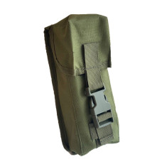 Подсумок для двух магазинов АК закрытого типа на фастексе на системе Molle МК (Олива)