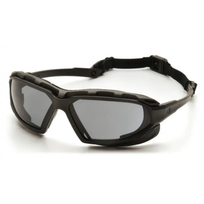 Очки защитные с уплотнителем Pyramex Highlander-PLUS (gray) Anti-Fog серые