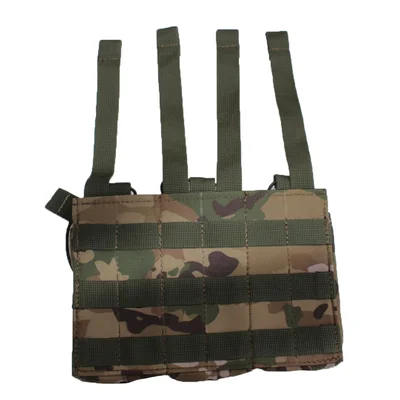 Подсумок под 3 магазина открытый Oxford/Cordura 600D на Molle Defender Мультикам