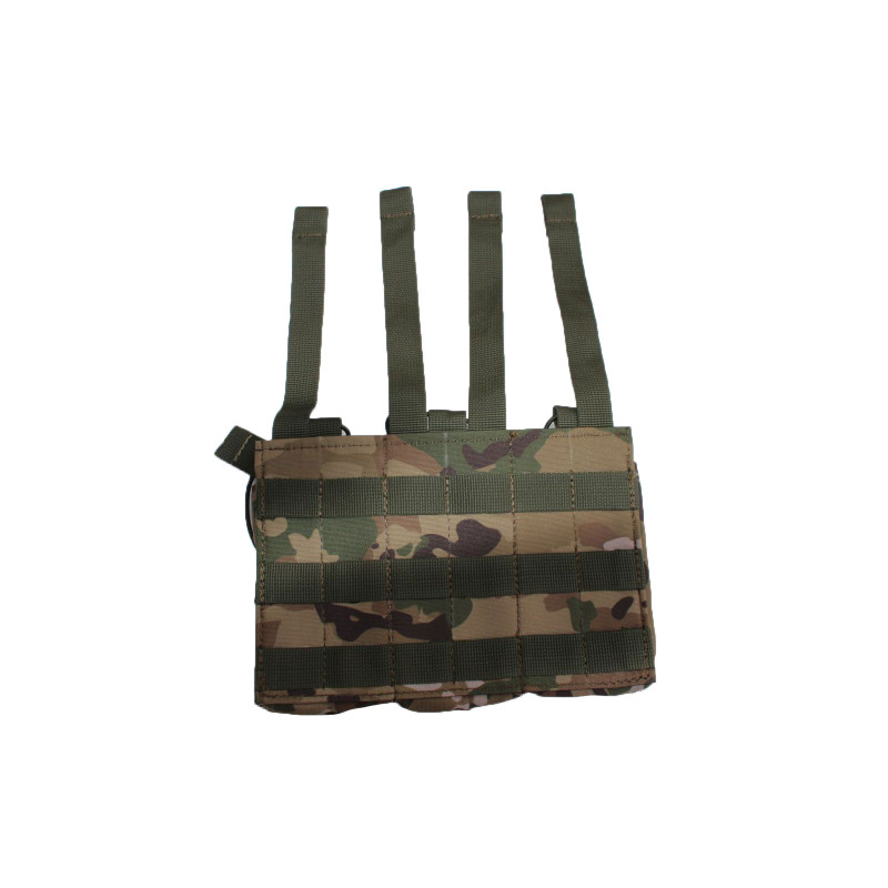 Подсумок под 3 магазина открытый Oxford/Cordura 600D на Molle Defender Мультикам