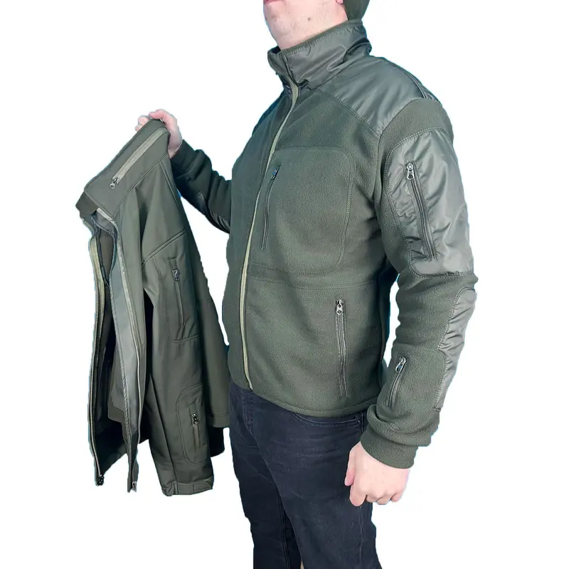 Куртка Soft Shell с флис кофтой Олива Pancer Куртка Soft Shell с флис кофтой Олива Pancer