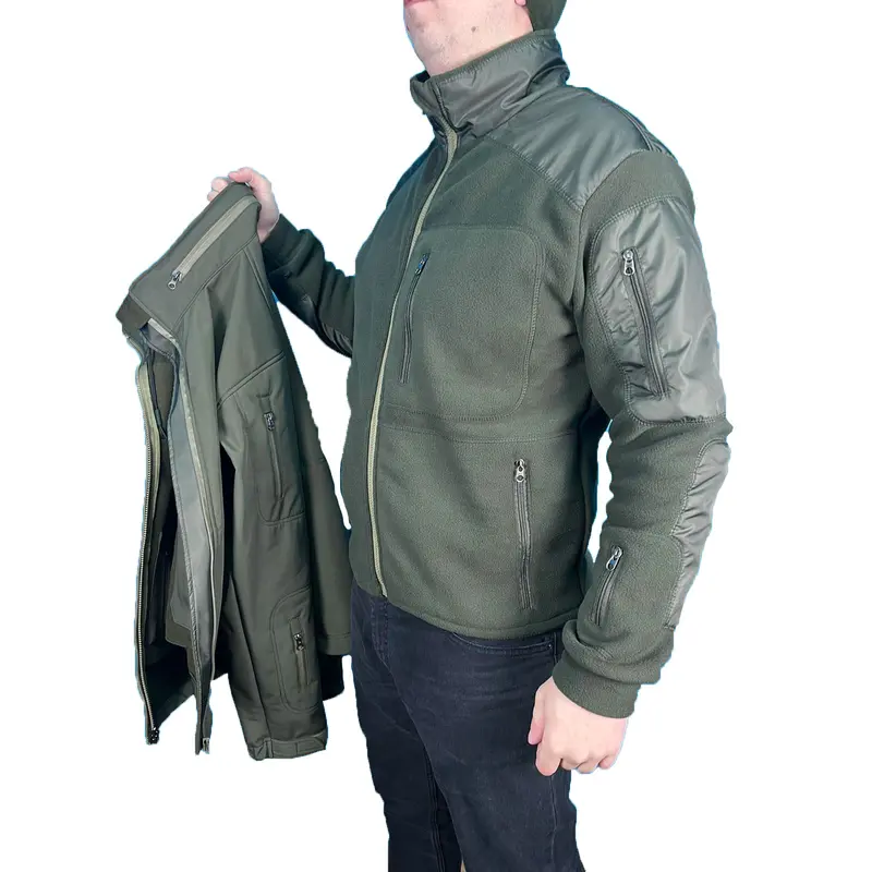 Куртка Soft Shell с флис кофтой Олива Pancer Protection 46 Куртка Soft Shell с флис кофтой Олива Pancer Protection 46