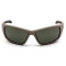 Очки защитные Venture Gear Tactical Howitzer Tan (forest gray) Anti-Fog, чёрно-зелёные в песочной оправе