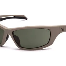 Очки защитные Venture Gear Tactical Howitzer Tan (forest gray) Anti-Fog, чёрно-зелёные в песочной оправе