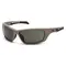 Очки защитные Venture Gear Tactical Howitzer Tan (forest gray) Anti-Fog, чёрно-зелёные в песочной оправе
