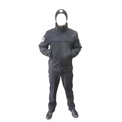 Костюм из softshell для полиции черный