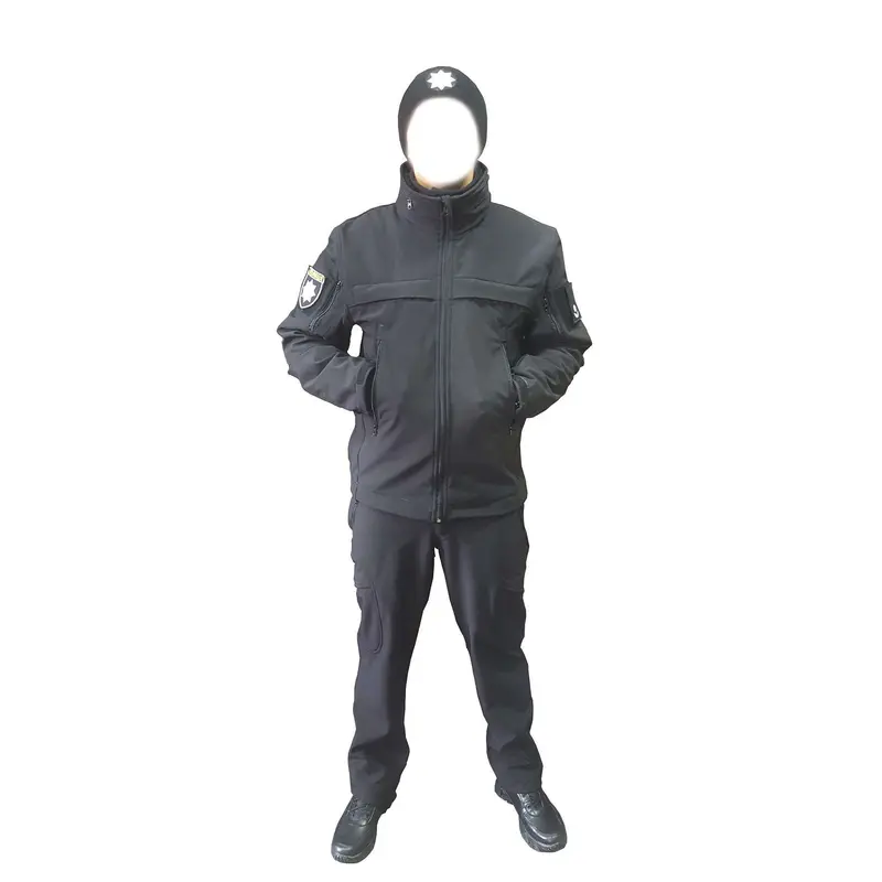Костюм из softshell для полиции черный