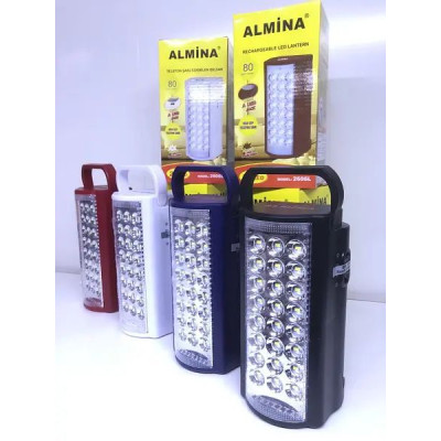 Переносной фонарь Almina 2606L с павербанком на 24 Led
