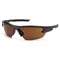 Очки защитные Venture Gear Tactical Semtex 2.0 Gun Metal (bronze) Anti-Fog коричневые в оправе цвета тёмный металлик