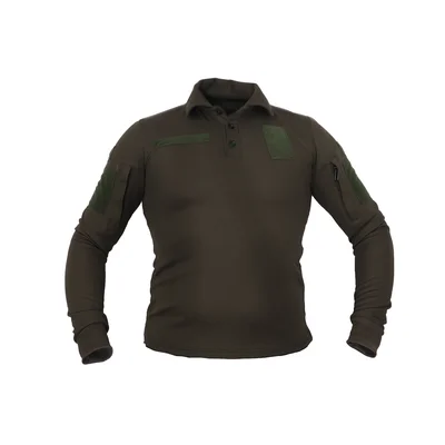Футболка поло длинный рукав олива Pancer Protection 58