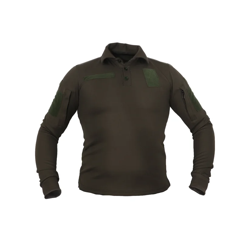Футболка поло длинный рукав олива Pancer Protection 58