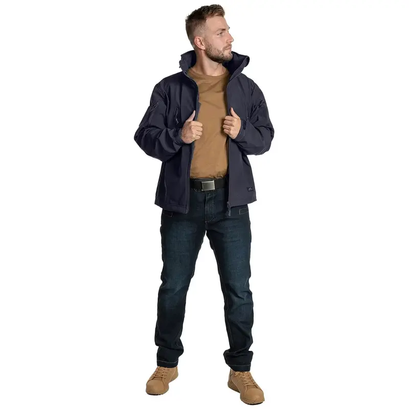 Куртка Helikon Gunfighter Softshell Shark Skin Windblocker - Navy Blue Куртка Helikon Gunfighter Softshell Shark Skin Windblocker - Navy Blue