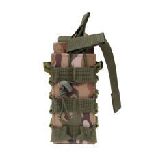 Подсумок под 2 магазина АК/AR-15 Oxford 600D на Molle пластиковые бока Defender Мультикам